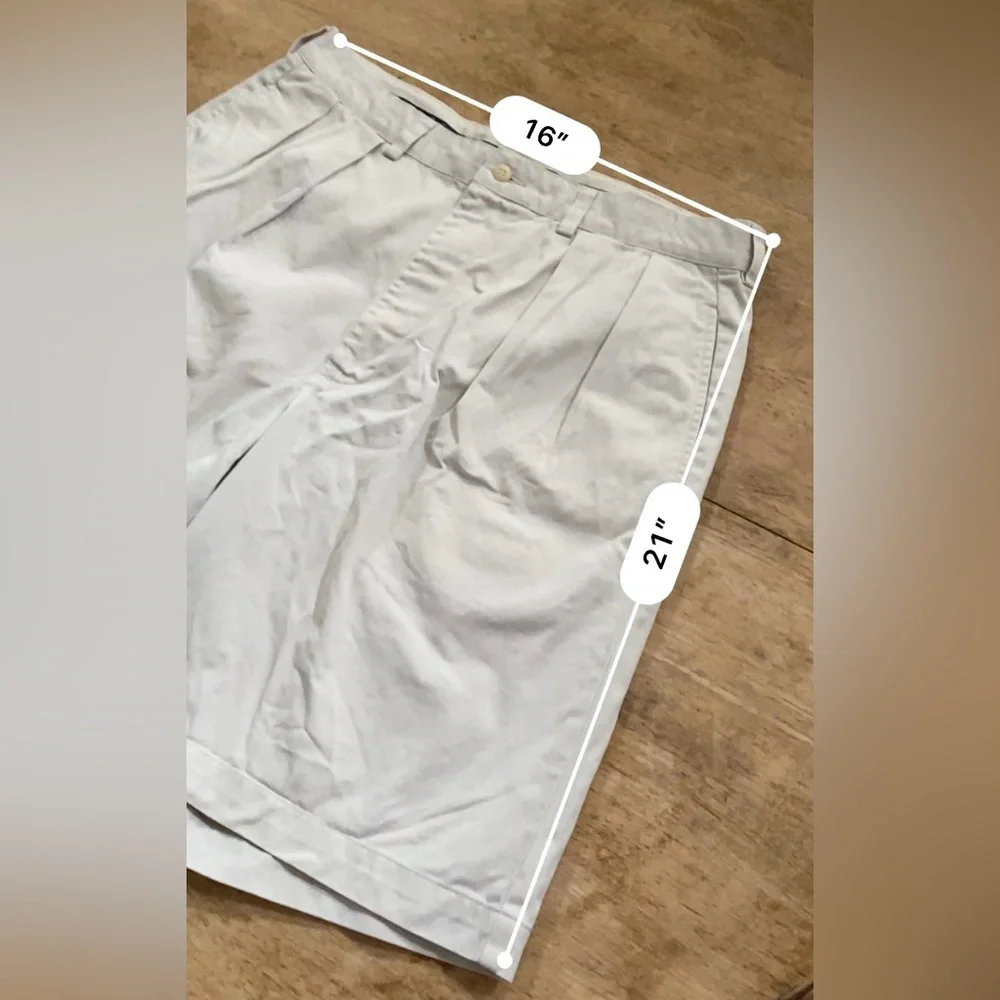 Polo‎ Ralph Lauren Men’s Sz 34 Lt Khaki Pleated Chino Shorts